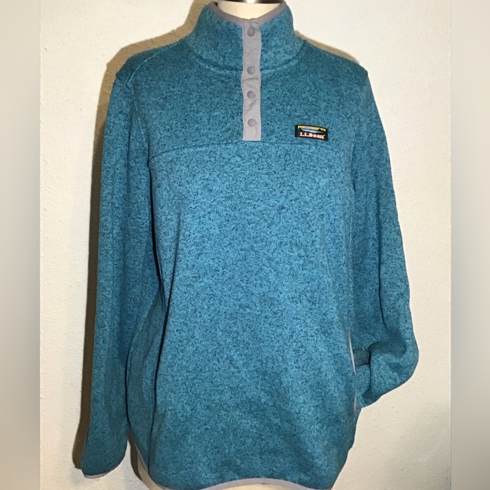 L.L. Bean fleece pullover jacket size XL